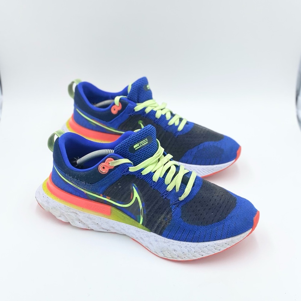Nike Men's React Infinity Run Flyknit 2 KA Running Shoes CZ3602-400 Size 13 Blue - Picture 3 of 7